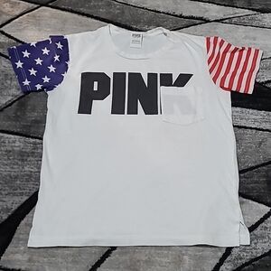 VS PINK 2016 Campus Stars & Stipes Tee-Shirt
